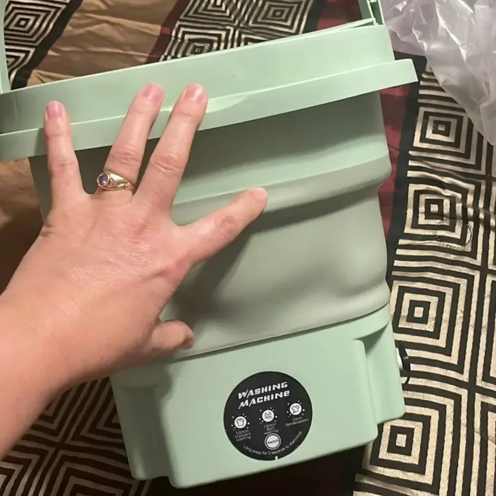 Mini Portable Washing Machine, Suitable Camping, RV, Travel, 8L Folding Washing